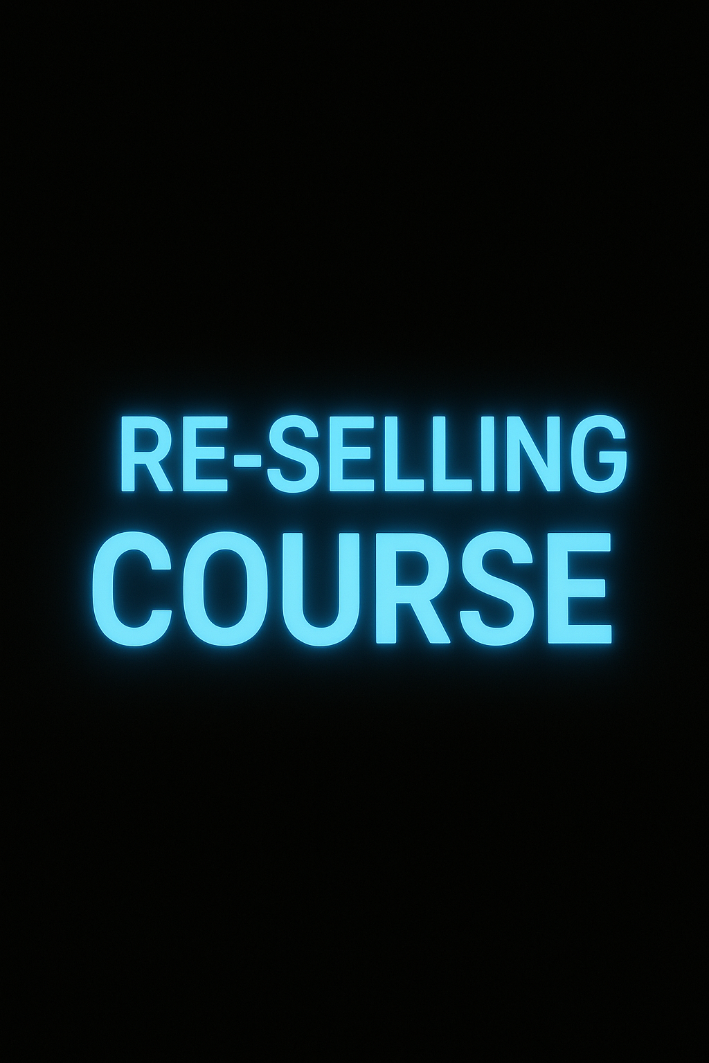RE-selling course